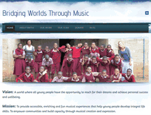 Tablet Screenshot of bridgingworldsthroughmusic.com